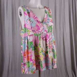 Lilly Pulitzer for Target Nose Poesy V Neck Top